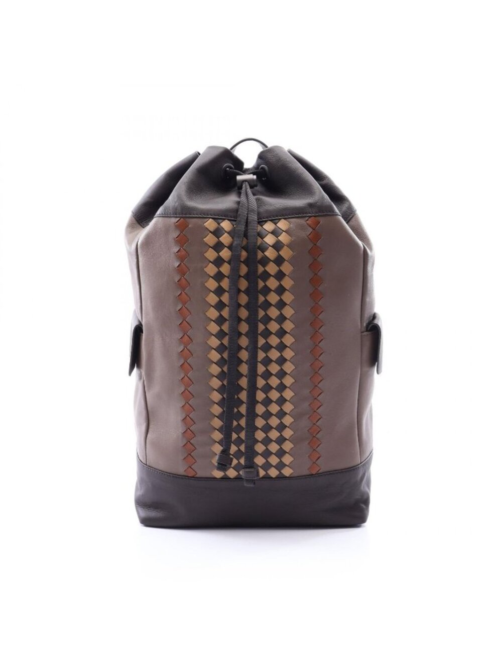 Bottega Veneta Backpack Intrecciato Brown Leather